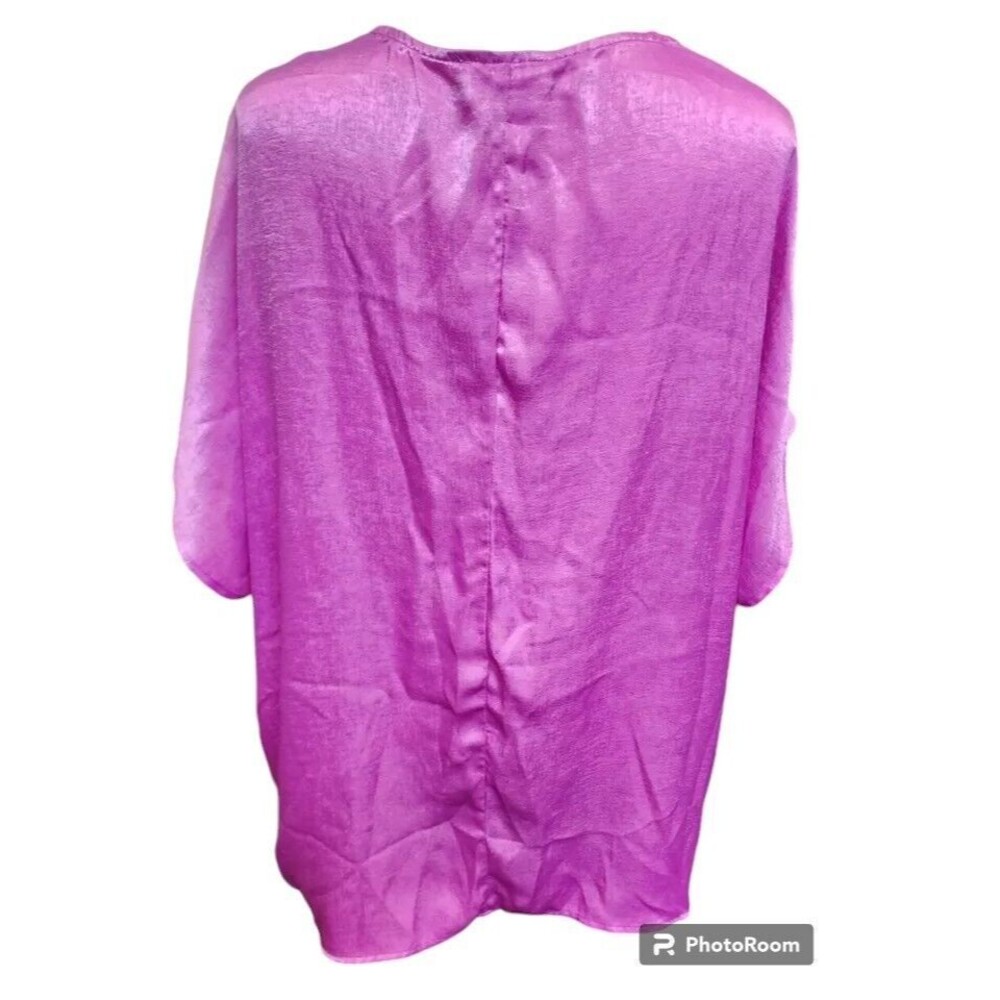 Andree By Unit 1x Silky Soft Mauve Top Flowy Ligh… - image 4